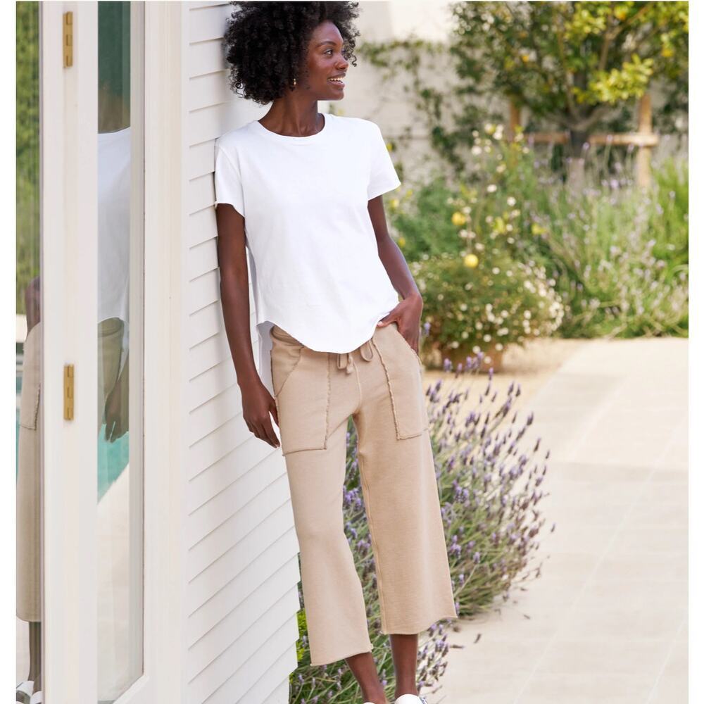 B57 Frank &‎ Eileen Penny Patch Pocket Sweatpants Womens M Coastal Chic Travel